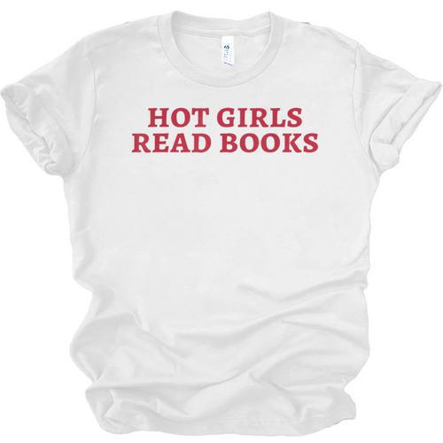Hot Girls Read Books Book Lovers Unisex Jersey T-Shirt - Bookorys CA