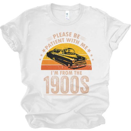 Humorous Saying Please Be Patient With Me I'm From The 1900s Premium Unisex Jersey T-Shirt - Figerry