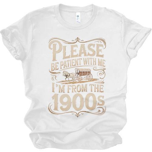 I'm From The 1900s Old Humor Boomer Dad Father's Day Premium Unisex Jersey T-Shirt - Figerry