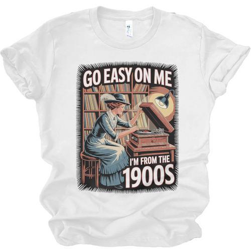 I'm From The 1900s Vinyl Record Lover For Women Premium Unisex Jersey T-Shirt - Figerry