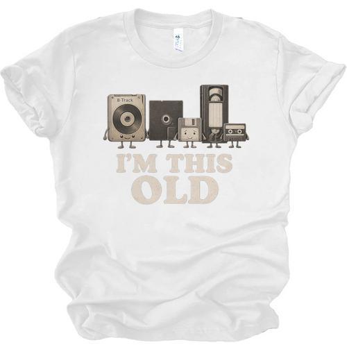 I’m This Old Retro Tech Nostalgia For 70s 80s Premium Tri-Blend Unisex Jersey T-Shirt - Figerry