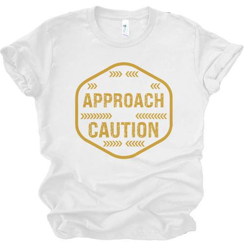 Introvert Approach With Caution For Introverted People Unisex Jersey T-Shirt - Raresse