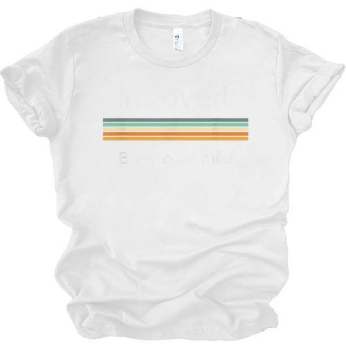 Introvert Born To Be Mild Antisocial Unisex Jersey T-Shirt - Raresse