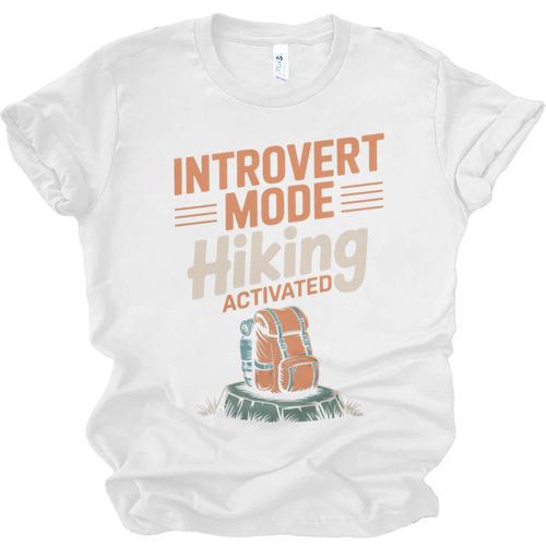 Introvert Mode Hiking Activated Hiker Unisex Jersey T-Shirt - Raresse