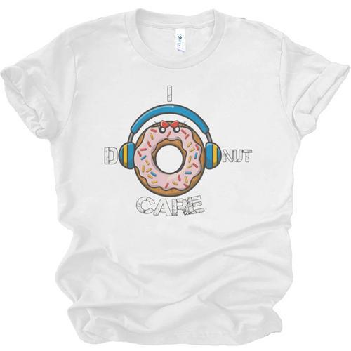 Introvert Music Lover Donuts Sarcastic Unisex Jersey T-Shirt - Raresse