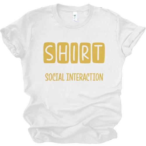 Introvert Quote Motivational For Men Women Kids Unisex Jersey T-Shirt - Raresse