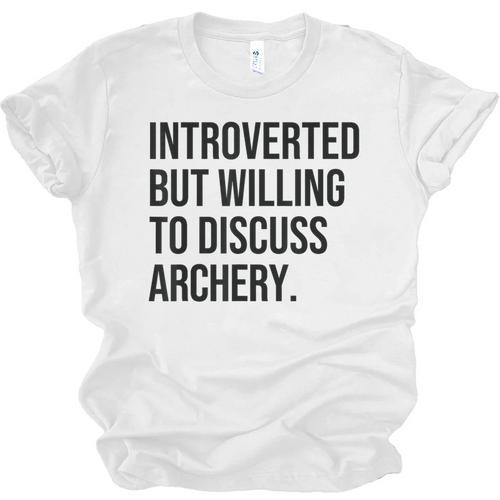 Introverted Archer Archery Introvert Unisex Jersey T-Shirt - Raresse