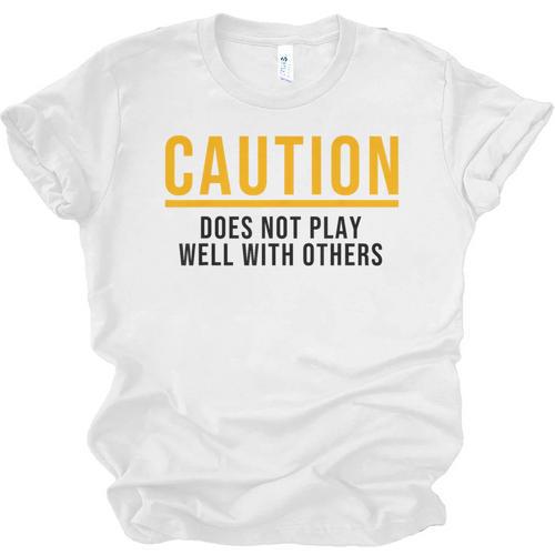 Introverted Does Not Play Well Competitive Athletic Unisex Jersey T-Shirt - Raresse