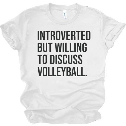 Introverted Volleyball Player Volleyball Introvert Unisex Jersey T-Shirt - Raresse