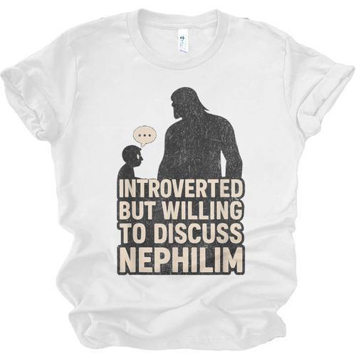 Introverted But Willing To Discuss Nephilim Tee Unisex Jersey T-Shirt - Raresse