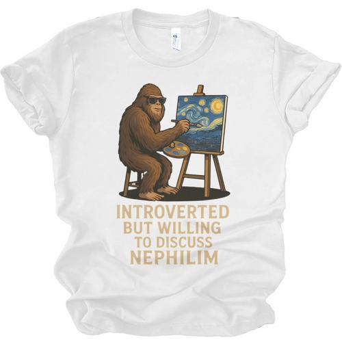 Introverted But Willing To Discuss Nephilim Unisex Jersey T-Shirt - Raresse