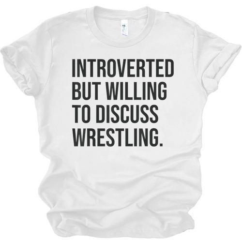 Introverted Wrestler Wrestling Introvert Unisex Jersey T-Shirt - Raresse