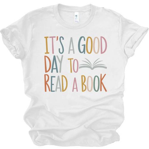 It’s a Good Day To Read a Book Lovers Library Reading Women Unisex Jersey T-Shirt - Bookorys