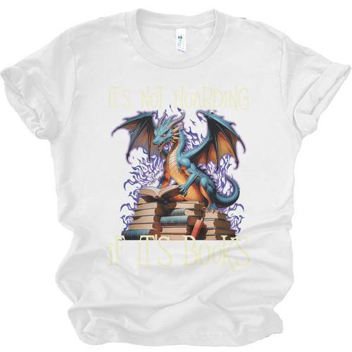 It's Not Hoarding If It's Books Reading Bookworm Reader Unisex Jersey T-Shirt - Bookorys CA