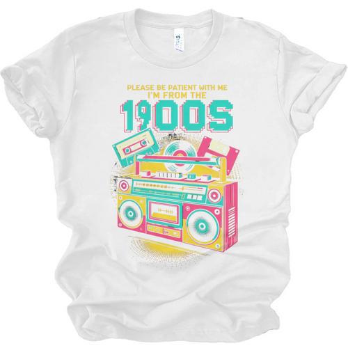 Joke 90s Please Be Patient With Me I'm From The 1900s Premium Tri-Blend Unisex Jersey T-Shirt - Figerry