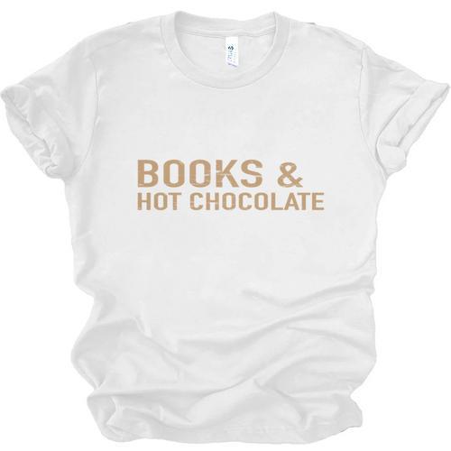 Jolabokaflod Because Books And Hot Chocolate T-Shirt Unisex Jersey T-Shirt - Bookorys DE