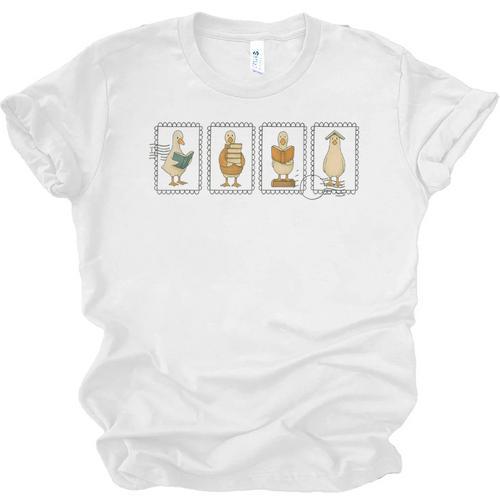 Just A Bookish Goose Reader SillyGoose Book Lover Outfit Unisex Jersey T-Shirt - Bookorys