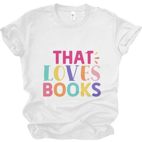 Just a Girl Who Loves Books Reader Girls Bookish Women Unisex Jersey T-Shirt - Bookorys