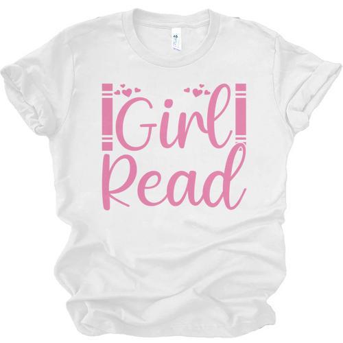 Just A Girl Who Loves To Read Book Lover Reading Books Unisex Jersey T-Shirt - Bookorys DE