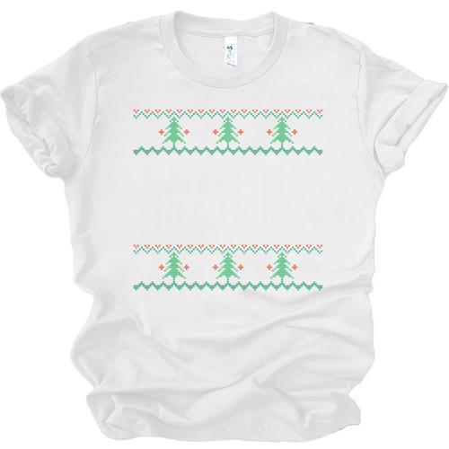 I Just Want To Go Home Ugly Anti Christmas Sweater Introvert Unisex Jersey T-Shirt - Raresse