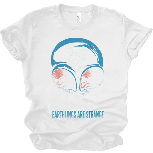 Keep Calm Earthlings Are Strange Alien Introvert Unisex Jersey T-Shirt - Raresse