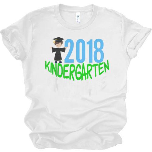 Kids 2018 Kindergarten Graduation Unisex Jersey T-Shirt - Best Gift Smart