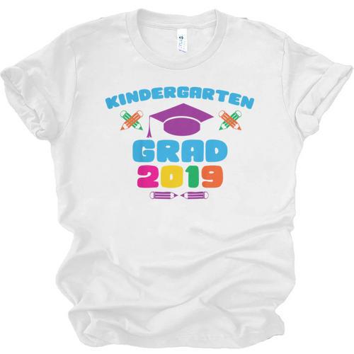 Kids Kindergarten Grad 2019 Graduation T-Shirt Unisex Jersey T-Shirt - Best Gift Smart