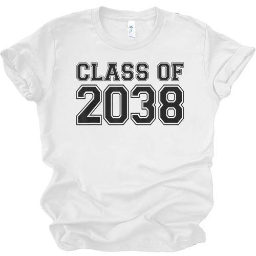 Kindergarten Class Of 2038 First Day School Graduation Unisex Jersey T-Shirt - Best Gift Smart