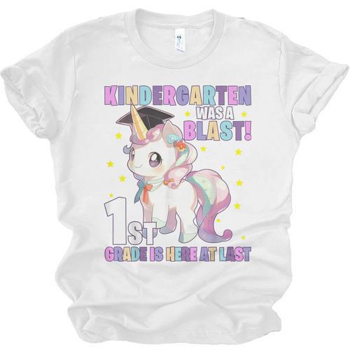 Kindergarten Graduation Unicorn Kindergarten Graduate Girls Unisex Jersey T-Shirt - Best Gift Smart