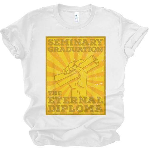LDS Mormon Seminary Graduation Eternal Diploma Shirt Unisex Jersey T-Shirt - Best Gift Smart