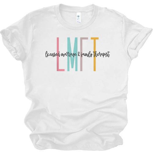 Licensed Marriage And Family Therapist LMFT Graduation Unisex Jersey T-Shirt - Best Gift Smart