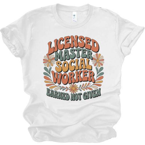 Licensed Social Worker Masters MSW LMSW Graduation 2026 Premium Tri-Blend Unisex Jersey T-Shirt - Best Gift Smart