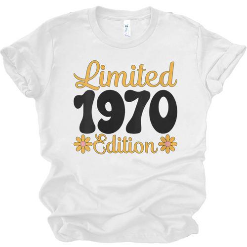 Limited 1970 Edition Retro Vintage 70s Nostalgia Unisex Jersey T-Shirt - Figerry