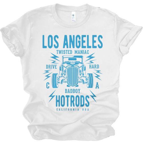 Los Angeles Hotrods Automotive Nostalgia Premium Tri-Blend Unisex Jersey T-Shirt - Figerry