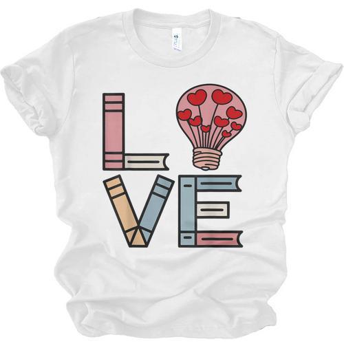 Love Books Reading Unisex Jersey T-Shirt - Bookorys UK