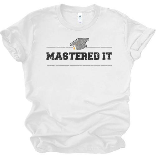 Masters Degree Graduation For Graduates Him Her Grads Unisex Jersey T-Shirt - Best Gift Smart