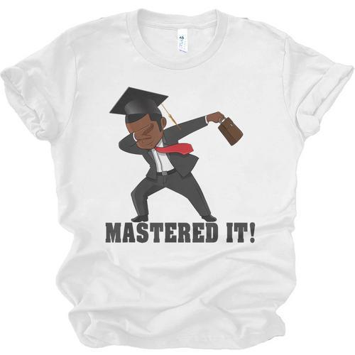 Masters Graduation Mastered It Dabbing Man Tee Unisex Jersey T-Shirt - Best Gift Smart
