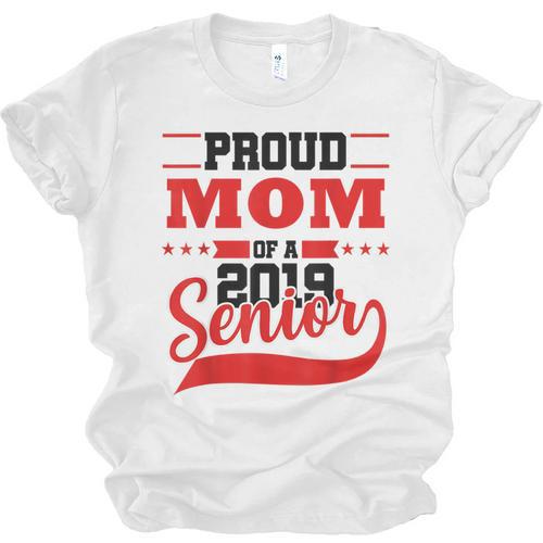 Mom Class Of 2019 Senior Graduation T-Shirt High School Unisex Jersey T-Shirt - Best Gift Smart