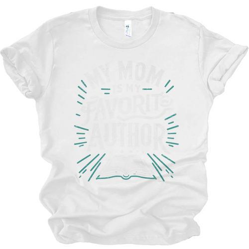 My Mom Is My Favorite Author Book Lover Premium Unisex Jersey T-Shirt - Bookorys