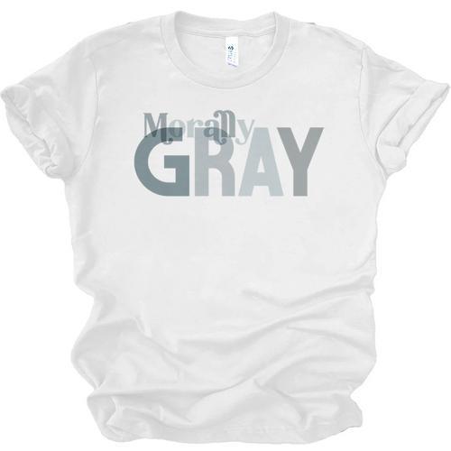 Morally Gray Shirt Cute Romance Novel Reader Smut Book Premium Unisex Jersey T-Shirt - Bookorys