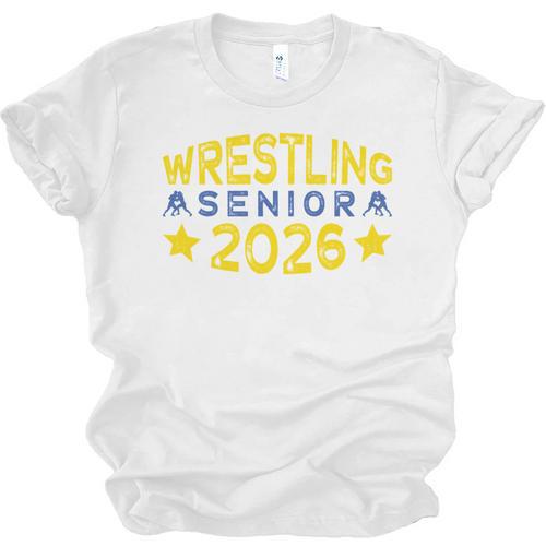 Night Wrestling Senior 2026 Graduation Unisex Jersey T-Shirt - Best Gift Smart