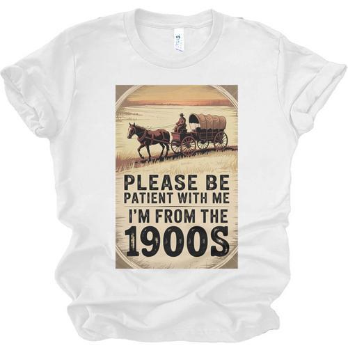 Be Patient With Me I'm From The 1900s Birthday Retirement Premium Tri-Blend Unisex Jersey T-Shirt - Figerry