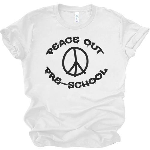 Peace Out Preschool T Shirt For School Graduation Unisex Jersey T-Shirt - Best Gift Smart