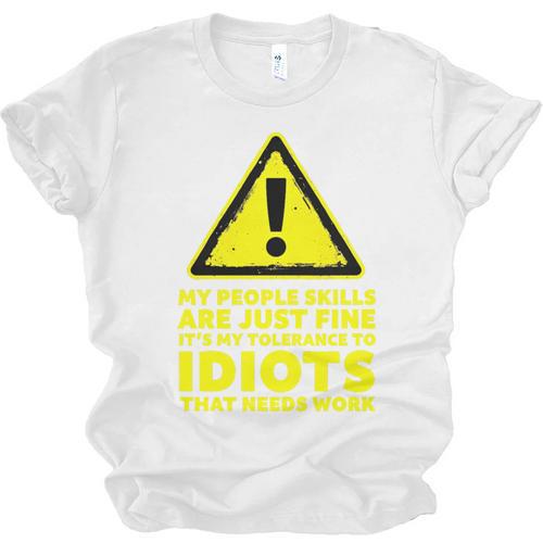 My People Skills Are Just Fine Sarcastic Introvert Premium Tri-Blend Unisex Jersey T-Shirt - Raresse