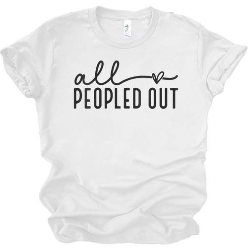 All Peopled Out Introvert Unisex Jersey T-Shirt - Raresse