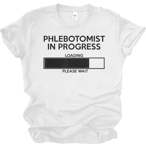 Phlebotomist In Progress Phlebotomy School Graduation Unisex Jersey T-Shirt - Best Gift Smart