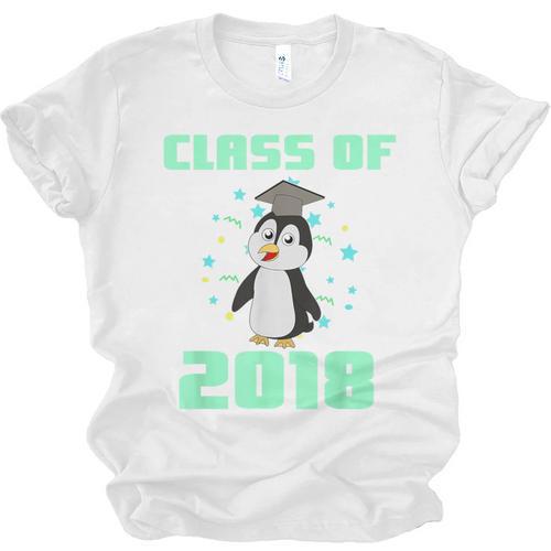Pinguin Class 2018 Shirt Graduation Kids Graduate Unisex Jersey T-Shirt - Best Gift Smart