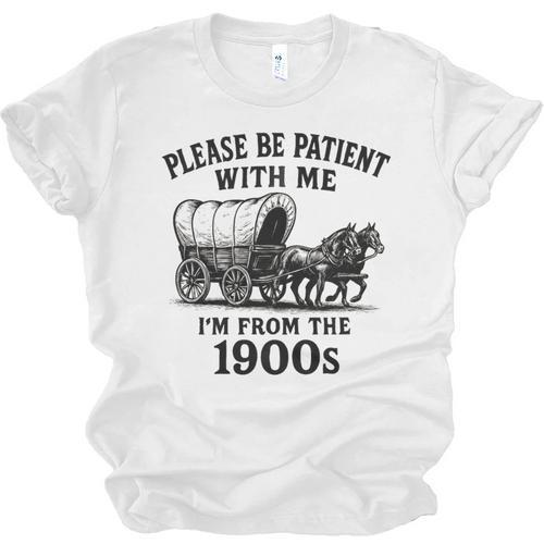 Please Be Patient With Me I'm From The 1900s Boomer Premium Tri-Blend Unisex Jersey T-Shirt - Figerry