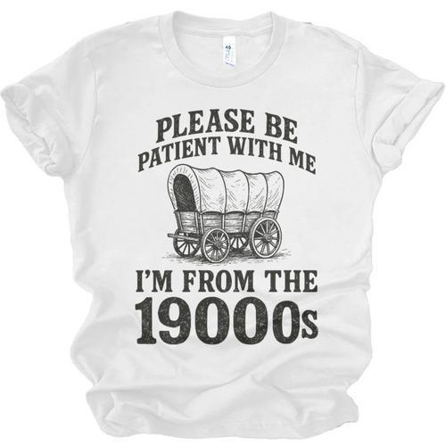 Please Be Patient I'm From The 1900s Premium Tri-Blend Unisex Jersey T-Shirt - Figerry