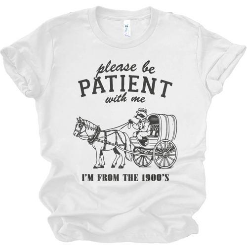 Please Be Patient I'm From The 1900s Raccoon Lover Premium Unisex Jersey T-Shirt - Figerry